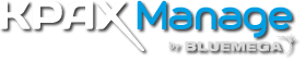 kpax manage by bluemega logo